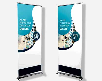 Deluxe Double-Sided Retractable Banner Stands
