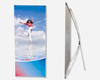 X-Style Collapsible Outdoor Banner Stands